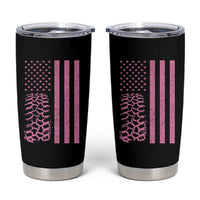 Off Road Car Wheel Vintage Pink American Flag Tumbler Cup - Wonder Print Shop