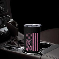 Off Road Car Wheel Vintage Pink American Flag Tumbler Cup - Wonder Print Shop