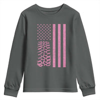 Off Road Car Wheel Vintage Pink American Flag Youth Sweatshirt - Wonder Print Shop