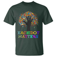 Happy Dot Day T Shirt Each Dot Matters Colorful Dot Hand Tree - Wonder Print Shop
