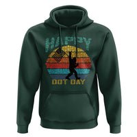 Happy Dot Day Bigfoot Hoodie American Flag Retro Sunset - Wonder Print Shop