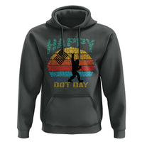 Happy Dot Day Bigfoot Hoodie American Flag Retro Sunset - Wonder Print Shop
