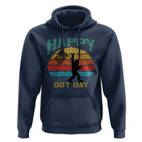Happy Dot Day Bigfoot Hoodie American Flag Retro Sunset - Wonder Print Shop