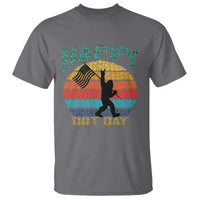 Happy Dot Day Bigfoot T Shirt American Flag Retro Sunset - Wonder Print Shop