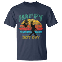 Happy Dot Day Bigfoot T Shirt American Flag Retro Sunset - Wonder Print Shop