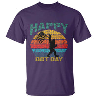 Happy Dot Day Bigfoot T Shirt American Flag Retro Sunset - Wonder Print Shop