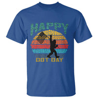 Happy Dot Day Bigfoot T Shirt American Flag Retro Sunset - Wonder Print Shop