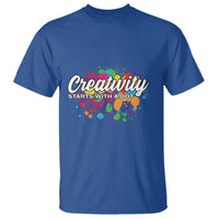 Happy Dot Day T Shirt Creativity Starts With A Dot Colorful Dots Watercolor - Wonder Print Shop