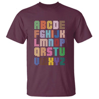 Funny Dot Day T Shirt Alphabet Kindergarten Teacher Student Colorful Polka Dot - Wonder Print Shop