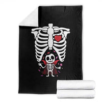 Pregnancy Announcement Throw Blanket Halloween Vampire Skeleton Monster Baby Pregnant Candy - Wonder Print Shop