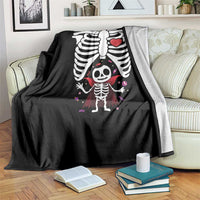 Pregnancy Announcement Throw Blanket Halloween Vampire Skeleton Monster Baby Pregnant Candy - Wonder Print Shop