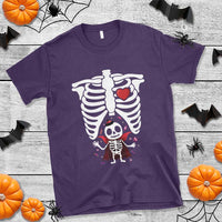 Pregnancy Announcement T Shirt Halloween Vampire Skeleton Monster Baby Pregnant Candy - Wonder Print Shop