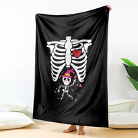 Pregnancy Announcement Throw Blanket Halloween Witch Skeleton Monster Baby Pregnant Candy - Wonder Print Shop