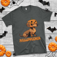 Funny Halloween Dachshund T Shirt Halloweener Pumpkin Wiener Dog - Wonder Print Shop