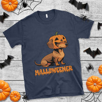 Funny Halloween Dachshund T Shirt Halloweener Pumpkin Wiener Dog - Wonder Print Shop