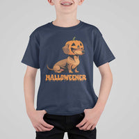Funny Halloween Dachshund T Shirt For Kid Halloweener Pumpkin Wiener Dog - Wonder Print Shop