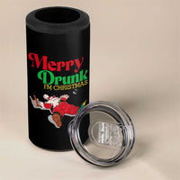 Funny Christmas Beers 4 in 1 Can Cooler Tumbler Merry Drunk I'm Christmas Santa - Wonder Print Shop
