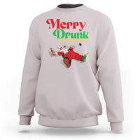 Funny Christmas Beers Sweatshirt Merry Drunk I'm Christmas Santa - Wonder Print Shop
