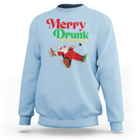 Funny Christmas Beers Sweatshirt Merry Drunk I'm Christmas Santa - Wonder Print Shop