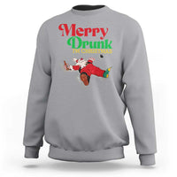 Funny Christmas Beers Sweatshirt Merry Drunk I'm Christmas Santa - Wonder Print Shop