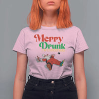 Funny Christmas Beers T Shirt For Women Merry Drunk I'm Christmas Santa - Wonder Print Shop