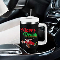 Funny Christmas Beers Tumbler With Handle Merry Drunk I'm Christmas Santa - Wonder Print Shop