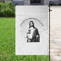 Funny Cheers To The Birthday Boy Garden Flag Christmas Christian Faith - Wonder Print Shop