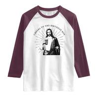 Funny Cheers To The Birthday Boy Raglan Shirt Christmas Christian Faith - Wonder Print Shop