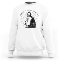 Funny Cheers To The Birthday Boy Sweatshirt Christmas Christian Faith - Wonder Print Shop