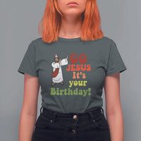 Funny Christian Christmas T Shirt For Women Go Jesus It's Your Birthday - Wonder Print Shop