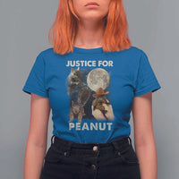 Justice For Peanut The Squirrel 2024 Moon T Shirt For Women - Wonder Print Shop