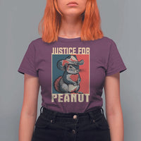 Justice For Peanut The Squirrel 2024 T Shirt For Women - Wonder Print Shop
