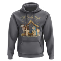 Funny Christmas Bowling Hoodie Oh Bowly Night Nativity Scene Bowling Pins - Wonder Print Shop