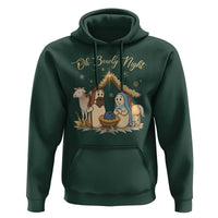 Funny Christmas Bowling Hoodie Oh Bowly Night Nativity Scene Bowling Pins - Wonder Print Shop