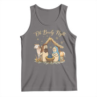 Funny Christmas Bowling Tank Top Oh Bowly Night Nativity Scene Bowling Pins - Wonder Print Shop