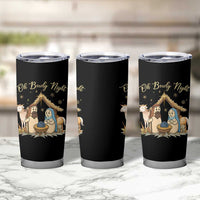 Funny Christmas Bowling Tumbler Cup Oh Bowly Night Nativity Scene Bowling Pins - Wonder Print Shop