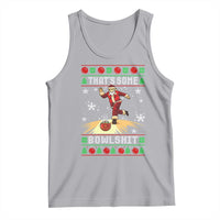 Funny Christmas Bowling Tank Top Thats Some Bowlshit Xmas Bowler Santa - Wonder Print Shop