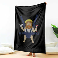 Funny Christmas Baby Jesus Throw Blanket Xmas Christian Little Boy - Wonder Print Shop