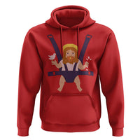 Funny Christmas Baby Jesus Hoodie Xmas Christian Little Boy - Wonder Print Shop