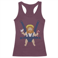Funny Christmas Baby Jesus Racerback Tank Top Xmas Christian Little Boy - Wonder Print Shop