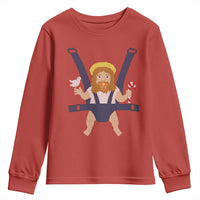 Funny Christmas Baby Jesus Youth Sweatshirt Xmas Christian Little Boy - Wonder Print Shop