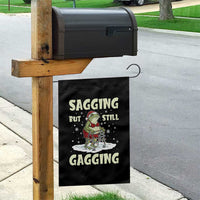 Funny Sagging But Still Gagging Christmas Frog Garden Flag Funny Cringe Meme Gag Humor - Wonder Print Shop