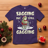 Funny Sagging But Still Gagging Christmas Frog T Shirt Funny Cringe Meme Gag Humor - Wonder Print Shop