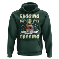 Funny Sagging But Still Gagging Christmas Frog Hoodie Funny Cringe Meme Gag Humor - Wonder Print Shop