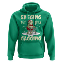 Funny Sagging But Still Gagging Christmas Frog Hoodie Funny Cringe Meme Gag Humor - Wonder Print Shop