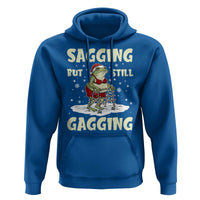 Funny Sagging But Still Gagging Christmas Frog Hoodie Funny Cringe Meme Gag Humor - Wonder Print Shop