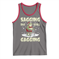 Funny Sagging But Still Gagging Christmas Frog Tank Top Funny Cringe Meme Gag Humor - Wonder Print Shop