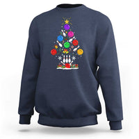 Funny Bowling Christmas Tree Lights Xmas Bowler Sweatshirt - Wonder Print Shop