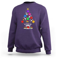 Funny Bowling Christmas Tree Lights Xmas Bowler Sweatshirt - Wonder Print Shop