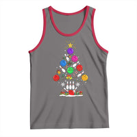 Funny Bowling Christmas Tree Lights Xmas Bowler Tank Top - Wonder Print Shop